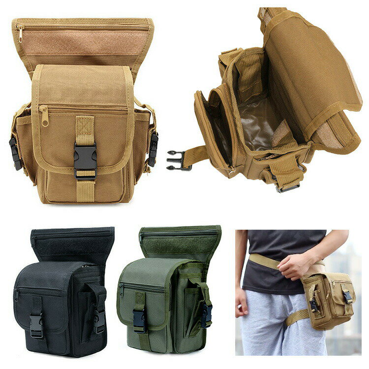 ウエストポーチ 太ももバッグ レッグバッグ ベルトにつける ベルトポーチ ベルトホルスター ウエストポーチ ベルトループ iPhone Android 全機種対応 ウォレット小物 収納ポーチ 仕事 スポーツ 多機能 登山 アウトドア キャンプ サイクリング 釣りマルチポーチ