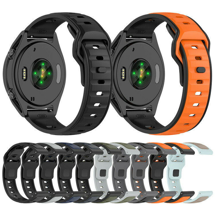 Galaxy Watch7 バンド ベルト マグネット付き 磁気付き 通気 Watch FE シリコン バンド幅 20mm 22mm 交換リストバンド/交換バンド/交換ベルト スマートウォッチ用リストバンド ギャラクシーウォッチ Watch6 Watch5 Watch4 Watch3 Galaxy Watch 7 6 5 4 3 Pro Classic Active