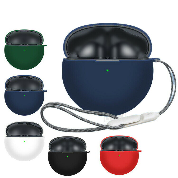 FreeBuds 7i ケース ワイヤレスイヤホン 保護シリコン ケース HUAWEI ファーウェイフリーバッズ 7i ストラップ付き カバー シンプル おしゃれ おすすめ 傷防止 ソフトケース ヘッドホン 保護ケース(2)