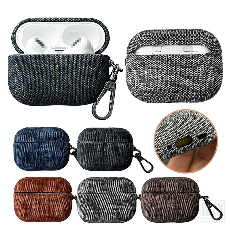 AirPods Pro 3 ケース 第3世代 カバー PUレザー キャンバス調 カラビナ付き シンプル 保護カバー おすすめ おしゃれ Apple アイホン エアーポッズ プロ AirPods Pro3 第3世代 2025モデル ワイヤレスイヤホン 傷防止 保護ケース