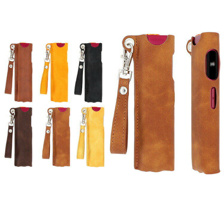 glo Hilo ケース カバー PUレザー タバコ収納 収納 電子たばこ 電子タバコ 保護ケース ストラップ付き BAT グロー ヒーロ 充電対応 持ち運び便利 簡単取り出しケース