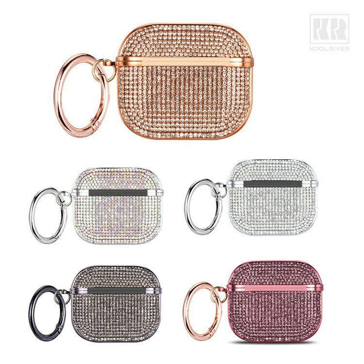 AirPods Pro 3 耐衝撃 ケース 第3世代 カバー カラビナ付き ラインストーン デコレーション ハードケー..
