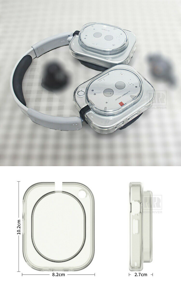 Nothing Headphone(1) ケース 保護カバー 透明TPU クリアケース イヤーパッドカバ...