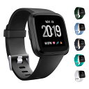 Fitbit Versa 2/Versa/Versa Lite 交換 バンド シリコン ソフト素材 スポーツ ベルトFitbit Versa 2/Versa/Versa Lite シンプル おしゃれ 交換リストバンド 適合：Fitbit V...