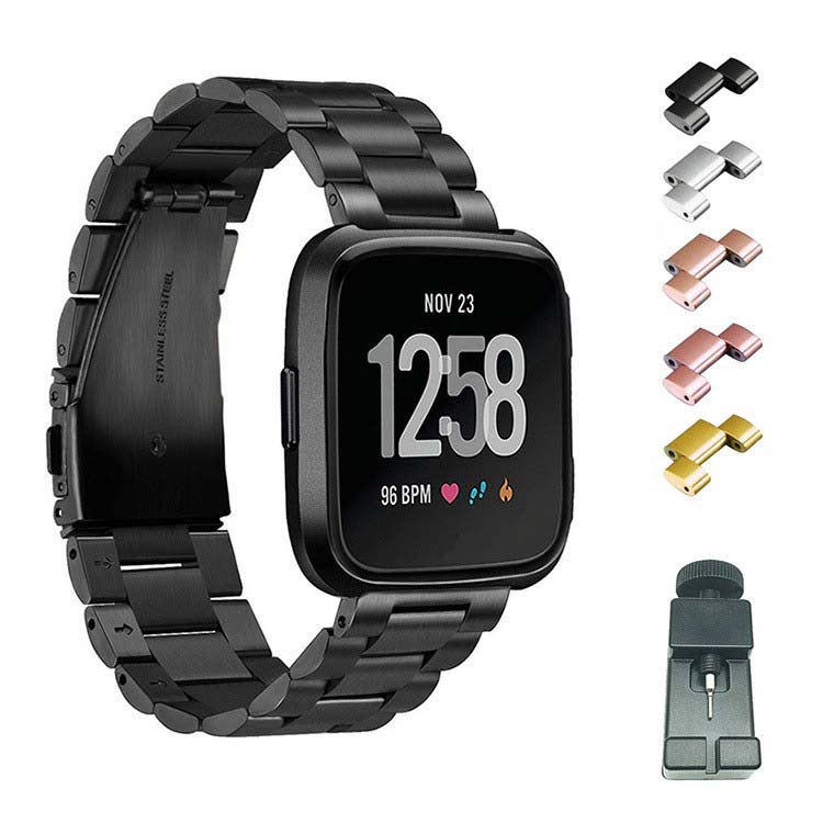 Fitbit Versa 2/Versa/Versa Lite メタル スポーツ ベルト Fitbit Versa 2/Versa/Versa Lite 交換リストバンド おすすめ