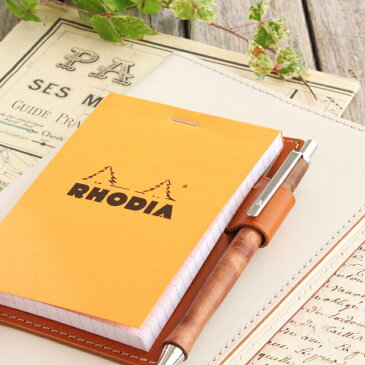 ロディア メモパッド 12 / RHODIA no.12 / 革 8色 メモカバー ヌメ革 レザー B7 ロディア カバー メモ帳 手帳・ノート ノート メンズ レディース かわいい おしゃれ シンプル 名入れ / 誕生日 プレゼント にも