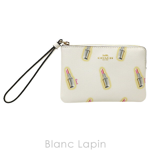 〔最大400円OFFクーポン配布中〕コーチ COACH コーナージップリストレットウィズリップスティックプリント #チョーク マルチ [162237]