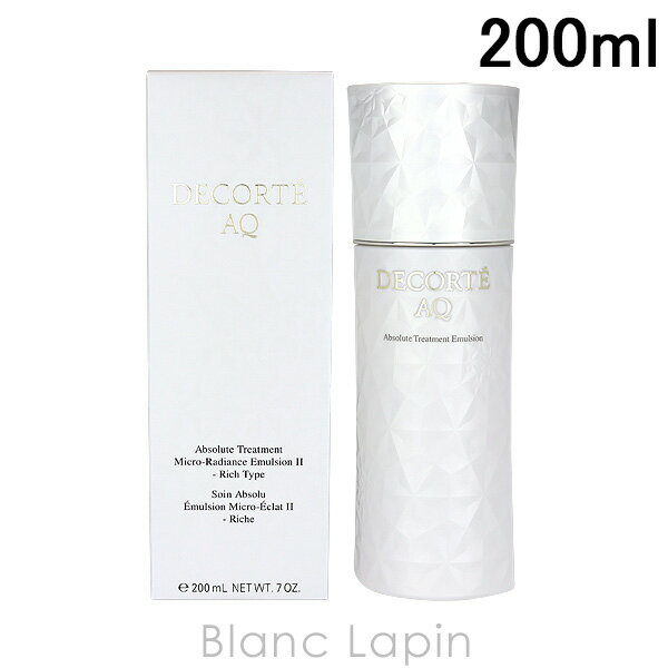 コーセー コスメデコルテ KOSE COSME DECORTE AQアブソリュートエマルジョンマイクロラディアンスII 200ml [378146]のサムネイル