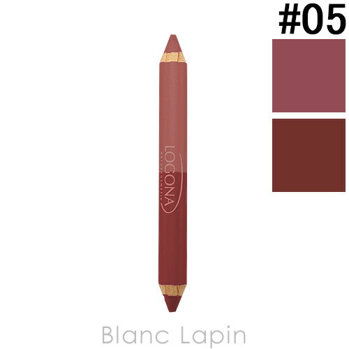 【並行輸入品】 ロゴナ LOGONA リップスティック・ウッド デュオ #05 ルビーレッド [011656]【メール便可】