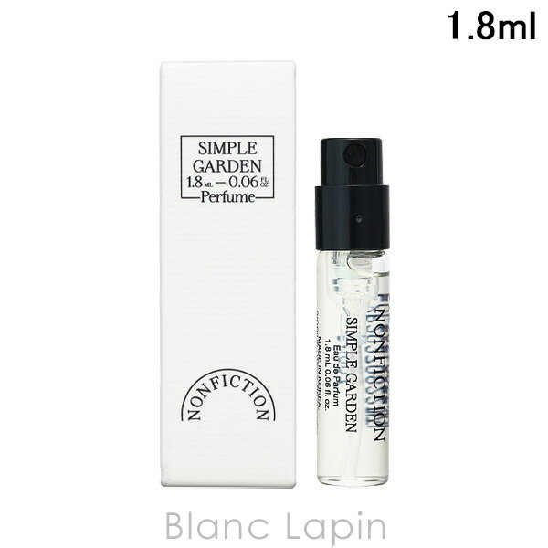 【ミニサイズ】 ノンフィクション NONFICTION [CITRUS]シンプルガーデン EDP 1.8ml ミニフレグランス ..