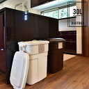 ゴミ箱 屋外 30リットル ダストボックス 30L 分別 トラッシュカン 蓋付き フタ付き スクエア おしゃれ ポリプロピレン 外用 丸洗い 大容量 大きい キ...