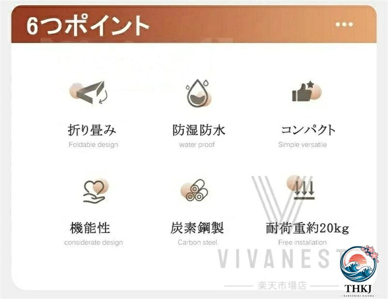 ブランシュストアの物干し 折りたたみ 壁付け 物干し 折りたたみ 室内 壁掛けハンガー 物干し 折り畳み 壁付け 物干し 室内 屋外兼用 物干し ベランダ 物干しラック 折りたたみ 壁付け 洗濯物干し コンパクト収納 室内物干し 屋外物干し 洗濯物干し｜アングル3