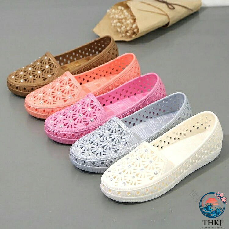【全品2点で5%OFF】レディース ラバーサンダル 疲れない ラバーシューズ ラバーパンプス ぺたんこ おしゃれ 痛くない 歩きやすい 涼しい かわいい 疲れにくい シューズ 立ち仕事 ビーチサンダル レインシューズ フラットサンダル ローヒールサンダル オフィスサンダル blanche123-10007030 ブランシュストア サンプル画像2