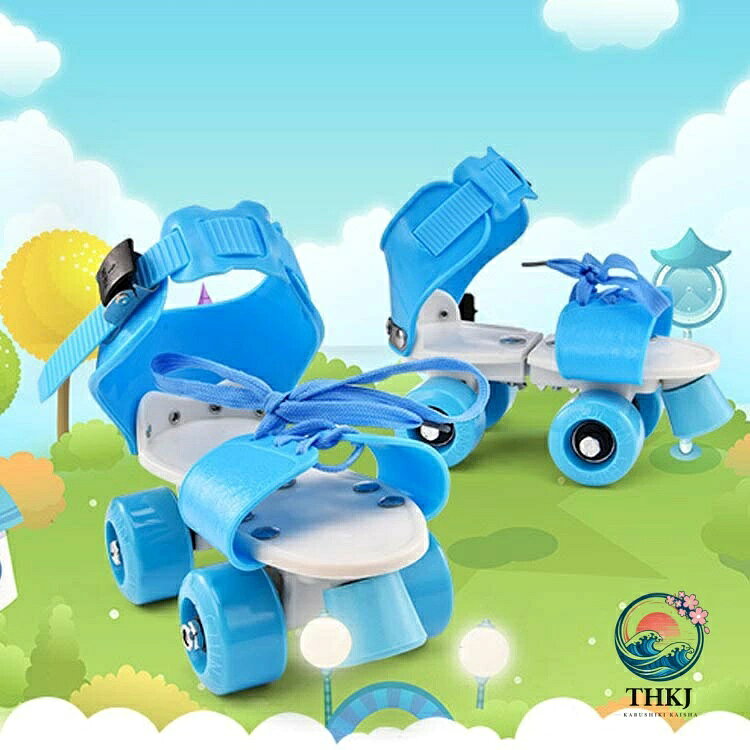 【全品2点で5%OFF】ローラースケート 子供用 キッズ クワッドスケート サイズ調節...