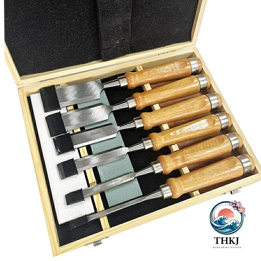 【全品2点で5%OFF】木工 DIY 用ノミツール ブラックウォールナット専門セットには両面砥石修正ストーンビットが含まれています 無垢材用ノミ 高耐久平ノミ