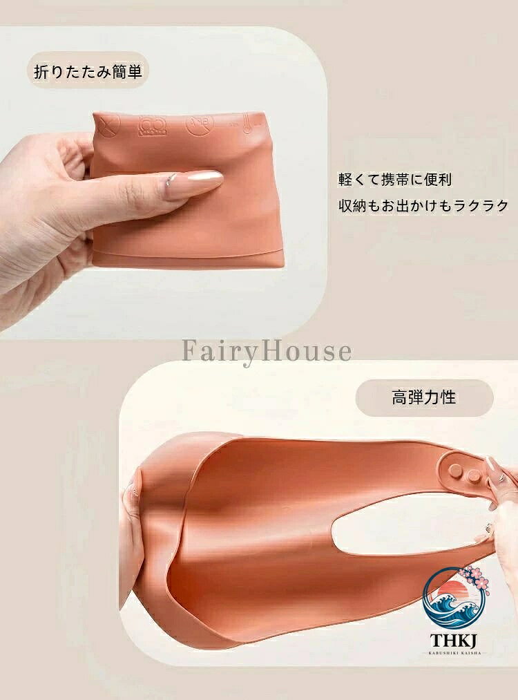 ブランシュストアのシリコン製ベビーよだれかけ 離乳食防水簡単お手入れエプロン｜アングル3