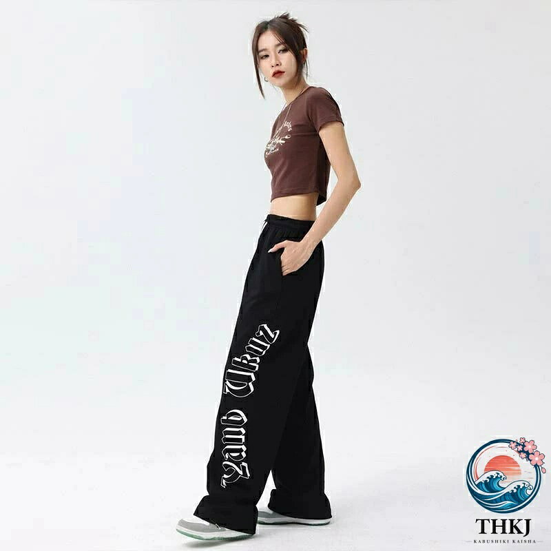 ブランシュストアのダンス衣装 ヒップホップ パンツ カーゴパンツ スウェットパンツ 字母柄 レディース 欧米風 ダンス 衣装 韓国 ファッションフィットネス セクシー かっこいい おしゃれ ステージ衣装 カジュアルパンツ 普段着にもご利用できます 海外通販｜アングル2