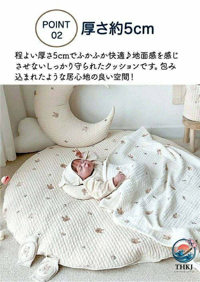 ブランシュストアのベビーベッド ベビー枕 添い寝 新生児 赤ちゃん ベビー用寝具 布団 マットレス 折りたたみ 持ち運び 洗える 通気 軽い 高反発 厚み 85CM｜アングル3