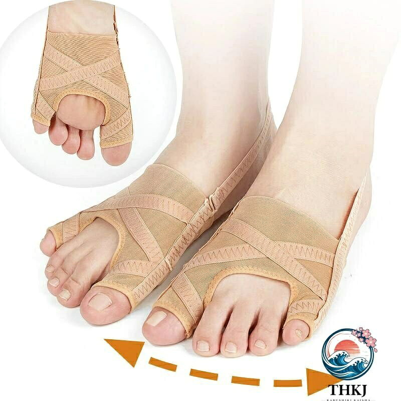 【商品コード】：y813581 【カラー】 ベージュ【S】、ベージュ【L】 【この商品について】 【素材】: ボディーは高品質メッシュ生地を採用されていますので、通気性上には、みぎにでるものはない。周りのストラップは丁寧な縫製プロセスを通して、繰り返しの引っ張りによる本来の弾性崩壊を防ぎます、長持ちします。特別柔らかいわけではない、キツイ靴に使うことはお勧めしません。 【使用方法】左右兼用デザインです、踵に掛ける締めバンドは五段調整でき、つま先のトラクションを調整可能、足の状態に合わせて最も快適な位置に調整します。日常生活でも就寝中でも着用できるので、常に足指が開いた状態となり、重度母趾・小趾曲がりの方はお勧めしません。 【足指保護】: 本製品は小趾と母趾を同時にサポートし、幾らかのゴムバンドを応じて、親指と小指の間隔を開け。また踵に掛けるバンドはあり、前にズレ防止、日常着用し、定期的に調整して、足のサイズに満たします。 【使用シーン】: 本製品は改良した締めバンド付き、素足で履いてもとても履き心地が良いです。日常の活動や自宅でのレジャーで使用することができます。家庭やオフィスでの使用はもちろん、ランニング、ウォーキング、ヨガなどのスポーツ活動中にも適しています。 ※簡易包装となりますのでご理解の程よろしくお願いします。 ※手動測定による1〜3cmの測定偏差を許容してください。 ※モニターや光の効果が異なるため、実際の色は写真の色と若干異なる場合があります。 ※仕様・デザインは改良のため予告なく変更することがあります。【商品コード】：y813581 【カラー】 ベージュ【S】、ベージュ【L】 【この商品について】 【素材】: ボディーは高品質メッシュ生地を採用されていますので、通気性上には、みぎにでるものはない。周りのストラップは丁寧な縫製プロセスを通して、繰り返しの引っ張りによる本来の弾性崩壊を防ぎます、長持ちします。特別柔らかいわけではない、キツイ靴に使うことはお勧めしません。 【使用方法】左右兼用デザインです、踵に掛ける締めバンドは五段調整でき、つま先のトラクションを調整可能、足の状態に合わせて最も快適な位置に調整します。日常生活でも就寝中でも着用できるので、常に足指が開いた状態となり、重度母趾・小趾曲がりの方はお勧めしません。 【足指保護】: 本製品は小趾と母趾を同時にサポートし、幾らかのゴムバンドを応じて、親指と小指の間隔を開け。また踵に掛けるバンドはあり、前にズレ防止、日常着用し、定期的に調整して、足のサイズに満たします。 【使用シーン】: 本製品は改良した締めバンド付き、素足で履いてもとても履き心地が良いです。日常の活動や自宅でのレジャーで使用することができます。家庭やオフィスでの使用はもちろん、ランニング、ウォーキング、ヨガなどのスポーツ活動中にも適しています。 ※簡易包装となりますのでご理解の程よろしくお願いします。 ※手動測定による1〜3cmの測定偏差を許容してください。 ※モニターや光の効果が異なるため、実際の色は写真の色と若干異なる場合があります。 ※仕様・デザインは改良のため予告なく変更することがあります。