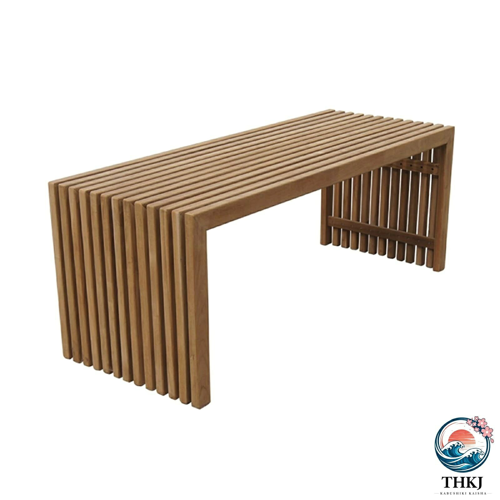 【全品2点で5%OFF】屋外公園ベンチ 2 人用無垢材ガーデンベンチ 大きなスラットシ...