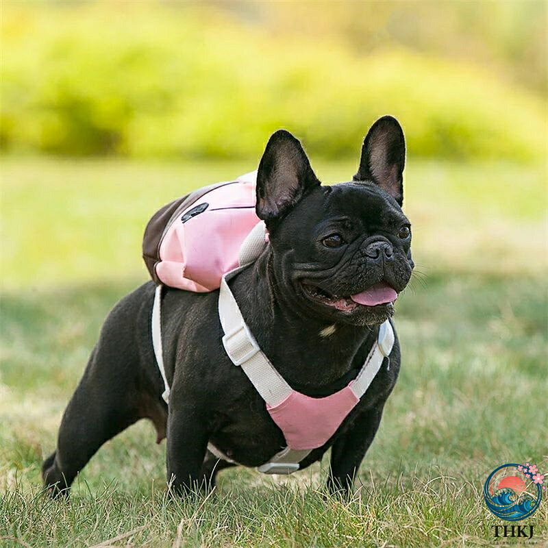 犬用リュック ペットバッグ お散歩リュック ポケット付き 小物入れ 調整可能