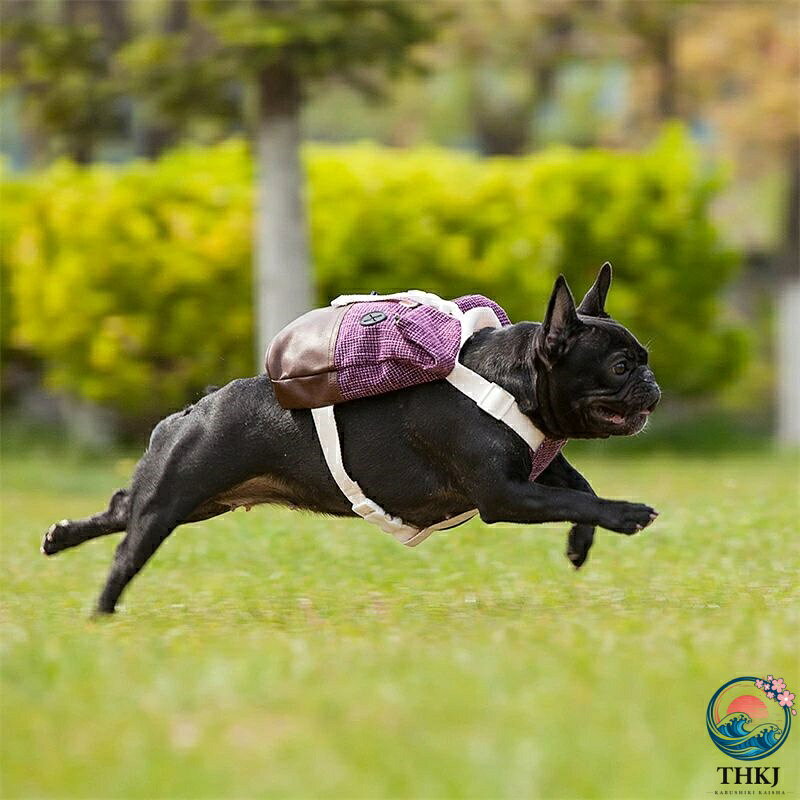 犬用リュック ペットバッグ お散歩リュック ポケット付き 小物入れ 調整可能