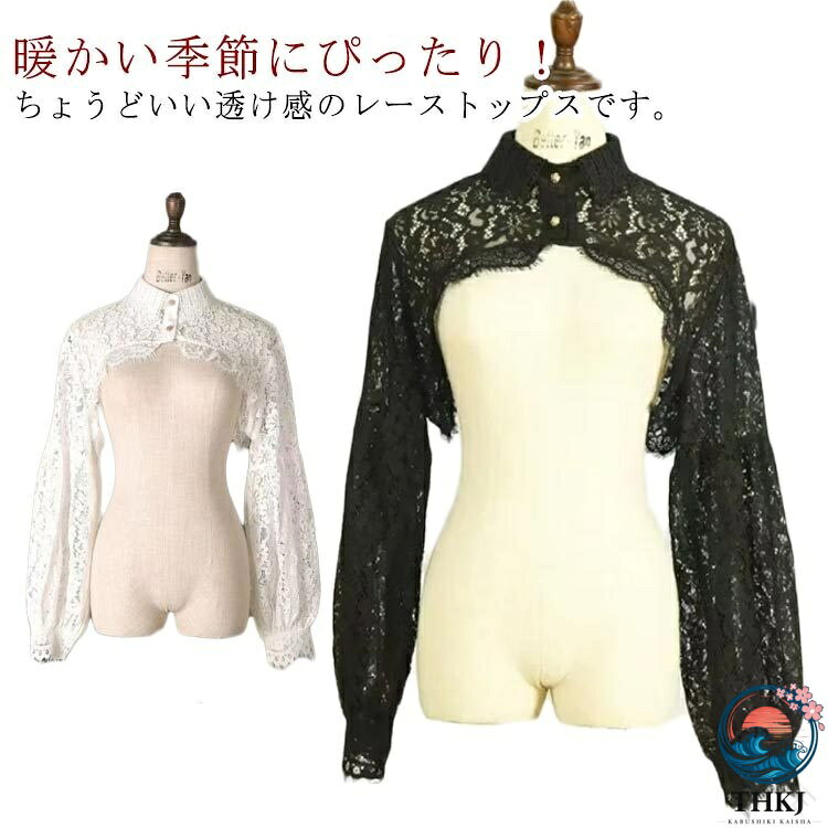 つけ襟 レディース 付け襟 インナー襟 レーストップス シアー レースブラウス 長袖 インナー 付け袖 総レース レイヤード 重ね着 インナー 無地 フォーマル オフィスカジュアル ブラッ