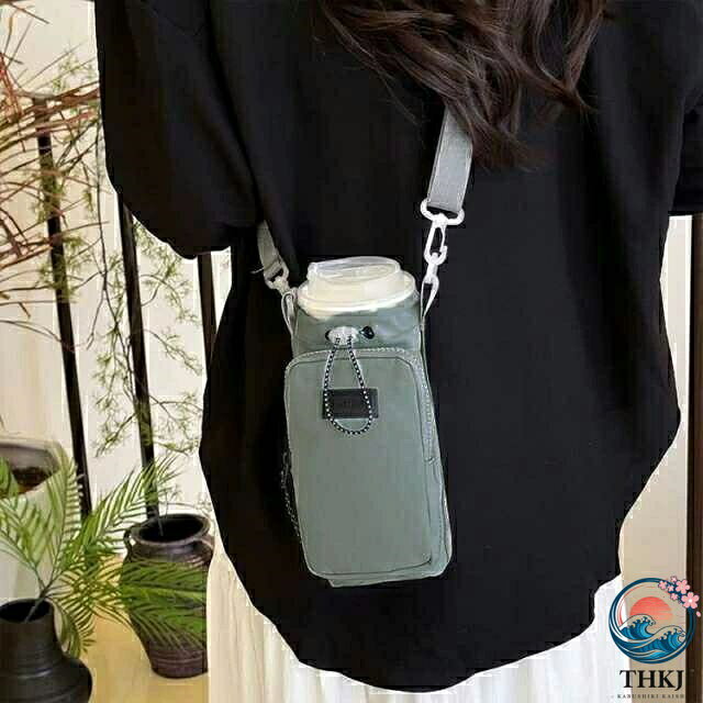 ブランシュストアのカバー 水筒カバー 1000ml 手提げ キッズボトル 水筒カバー 水筒ケース キッズ カバー ボトルケース ペットボトルカバー 子供 水筒ホルダー 大人 調節可能な引き紐 ペットボトルホルダー 肩掛け 旅行 水筒 登山 通学 散歩｜アングル3