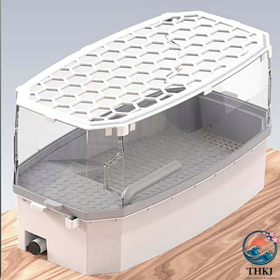 【生態環境】：亀専用のエコ缶で、水循環フィルターシステムを備えています。清新な水質環境を提供し、亀が健康に成長するために必要な適切な水質を維持します。【脱走防止デザイン】：亀の缶には脱走を防止するデザインが施されており、亀が不意に逃げることを防ぎ、飼い主に安心の育成環境を提供します。【高品質の素材で作られており】ペットをより健康にし、より広い水環境により、ペットとのまったく新しいやり取りが可能になります。【分離可能なデザイン】多層デザインを使用し、排水バスケットを直接持ち上げて、上層のカメ、造園、水を分離することができ、水を交換するのが簡単になります。【見やすい】オープン型なので、通気性がよくまた観察しやすい お好みで石ころや植物を飾り、カメさんの楽園を作りましょう。アフターサービスの問題があれば、メールで連絡してください。24時間以内に返事します。