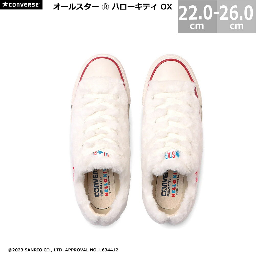 コンバース オールスター R ハローキティ OX CONVERSE ALL STAR R HELLOKITTY OX レディース スニーカー ホワイト サンリオ 22.0-26.0cm