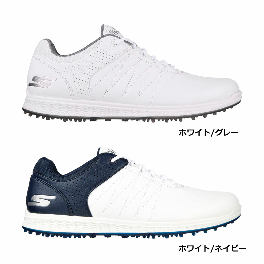 スケッチャーズ ゴルフシューズ ゴー ゴルフ ピボット 54545 SKECHERS GO GOLF PIVOT メンズゴルフ スパイクレス 撥水 履きやすい ホワイトグレー ホワイトネイビー