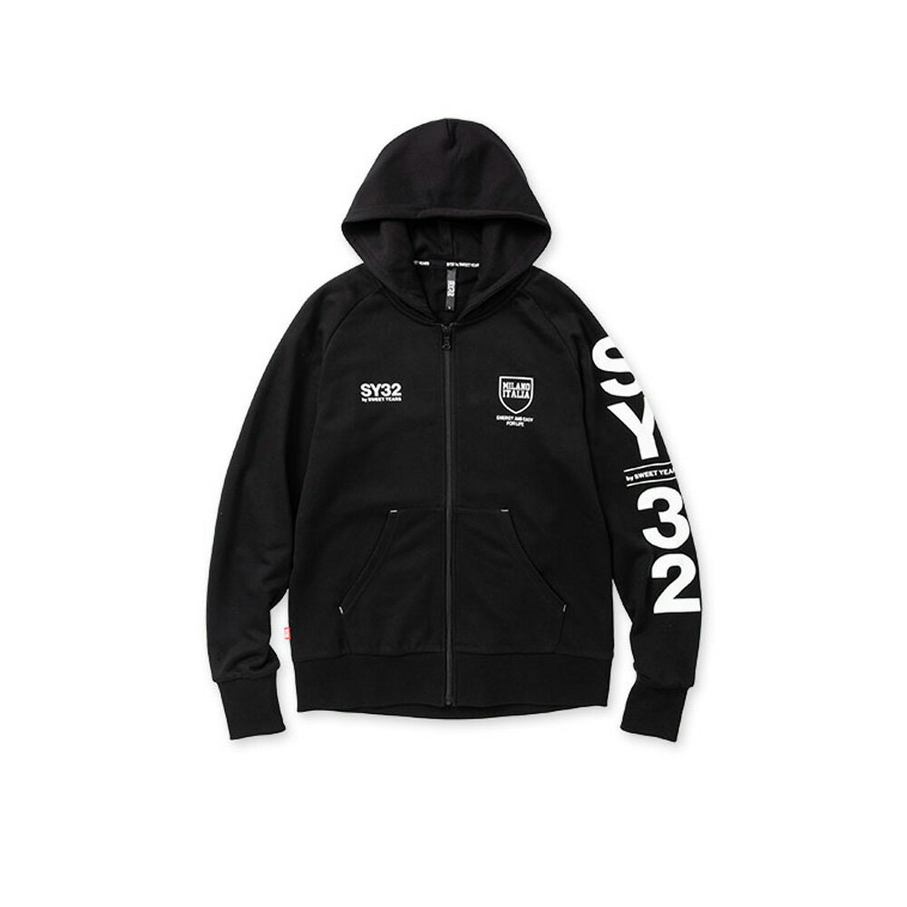 SY32 シールド ロゴ ジップ フーディー SHIELD LOGO ZIP HOODIE 13067 エスワイサーティトゥバイスィートイヤーズ パーカー ジッパー メンズ ウエア 全4色 ブラック レッド グレイ ネイビー フード