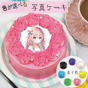 【選べるカラー】写真ケーキ 4号 誕生日ケーキ 子供 アイドル フォトケーキ スイーツギフト プレゼント誕生日 お取り寄せ 可愛いケーキ 女の子 男の子 誕生日...