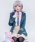 ウィッグ付き 七海千秋 コスプレ 衣装 スーパー ダンガンロンパ ハロウィン 人気 アニメ セット ななみ ちあき milky time