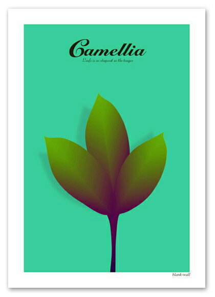 A3 ݥ Camellia ֥롼 ƥꥢ  ʪ,֥ݥ Interior Art Poster