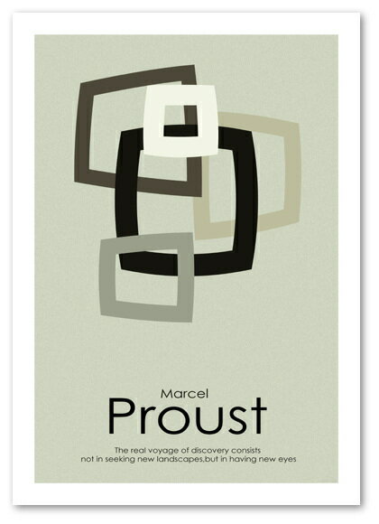 楽天ポスター販売【blank-wall】A2サイズ ポスター 【Proust グレーベージュ】 インテリア デザインアートポスター Interior Art Poster