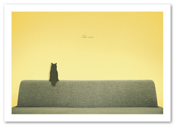 A2サイズ ポスター シルエットキャット  インテリア アート 猫 ねこ ネコ