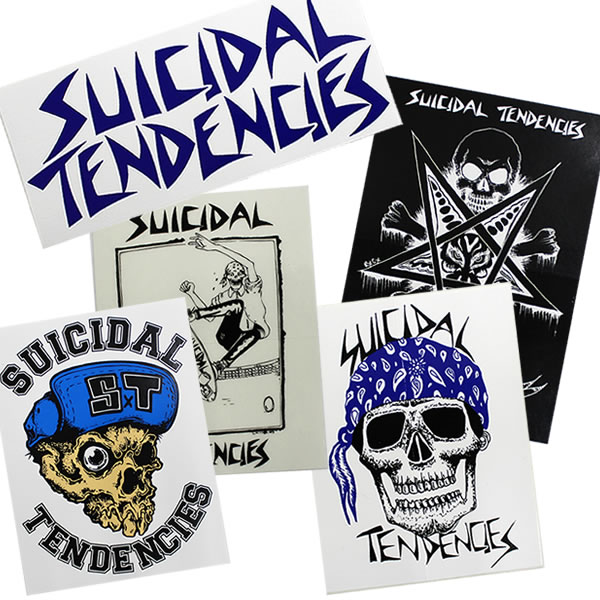 SUICIDAL TENDENCIES SKULL SKATE STICKER / スカルスケーツステッカーパンク.ロック.シール.ストリート.スケート.スケーター