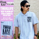 待望の再入荷！！THUG LIFE / サグライフ 半袖 ポロシャツ KEEP YA HEAD UP / グレー×ブラック 灰 黒 Tシャツ メンズ レディース ファッション B系 ストリート ワーク ミリタリー STREET 大きいサイズ トップス 春 夏 秋 オリジナルブランド ワンポイント