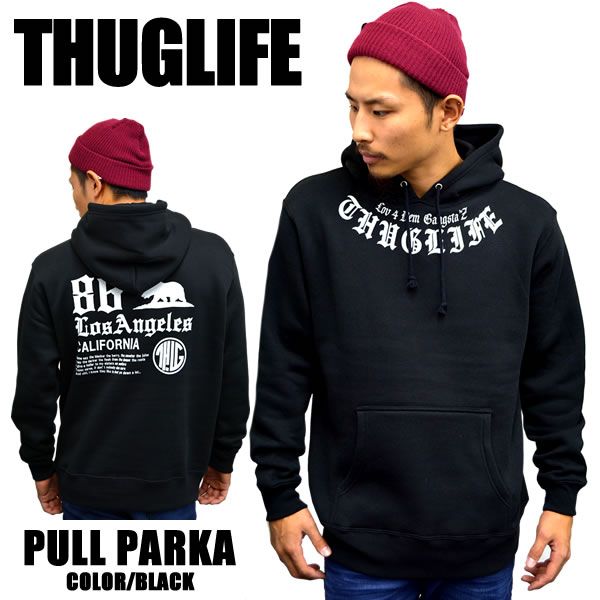 待望の再入荷！！THUGLIFE サグライフ プルパーカー CALIF86THUG PH カリフ86サグ プルフーディ ブラックメンズファッション トップス アウター大 小 プルオーバー パーカ 秋冬 メンズ 冬物 秋物 裏起毛 スウェットプリント 無地 フード