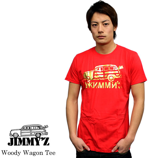 JIMMY Z/ジミーズ 半袖Tシャツ Woody Wagon TeeJIMMY Z じみーず JIMMYZ ジミージー サーフブランド OLD SURF 80年代 オールドスケート OLD SKATE ガレージ メンズファッション ショーツ Tシャ…