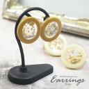 【550円福袋チケット対象】ピアス & イヤリング クリア × マット カラー リング BLAZE アクセサリー レディース 女性 デイリー 上品 エレガント かわいい 大人 ポスト 両耳用 ネジ式 カジュアル シンプル おしゃれ プレゼント ギフト アイボリー イエロー 約2.2cm