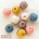 【2個セット】 糸巻きビーズ もこもこ 毛糸 ボール BLAZE ハンドメイド 手芸 クラフト アクセサリーパーツ 商用利用可能 手作り 資材 素材 材料 アレ...