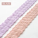 【50cmカット】コットンレース フラワー 3.2cm幅 全2色 BLAZE 商用利用可 ハンドメイド クラフト 手芸 手作り 素材 材料 装飾 縫い付け リメイク アクセサリーパーツ かわいい おしゃれ バッグ 入園入学 保育所 幼稚園 小学校 ピンク ベージュ 2/21発売