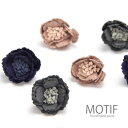 フラワー パーツ フェルト付き 2個セット BLAZE ハンドメイド 手芸 クラフト 商用利用可能 フラワーモチーフ 手作り 材料 資材 素材 作製 レディース...