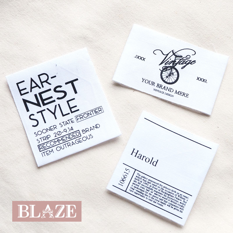 ハンドメイド用 コットン タグ ホワイト モノトーン モノクロ 英字 大きめ 大人向け ハンドメイド 手芸 手作り ワッペン ラベル 材料 アレンジ 素材 かっ...