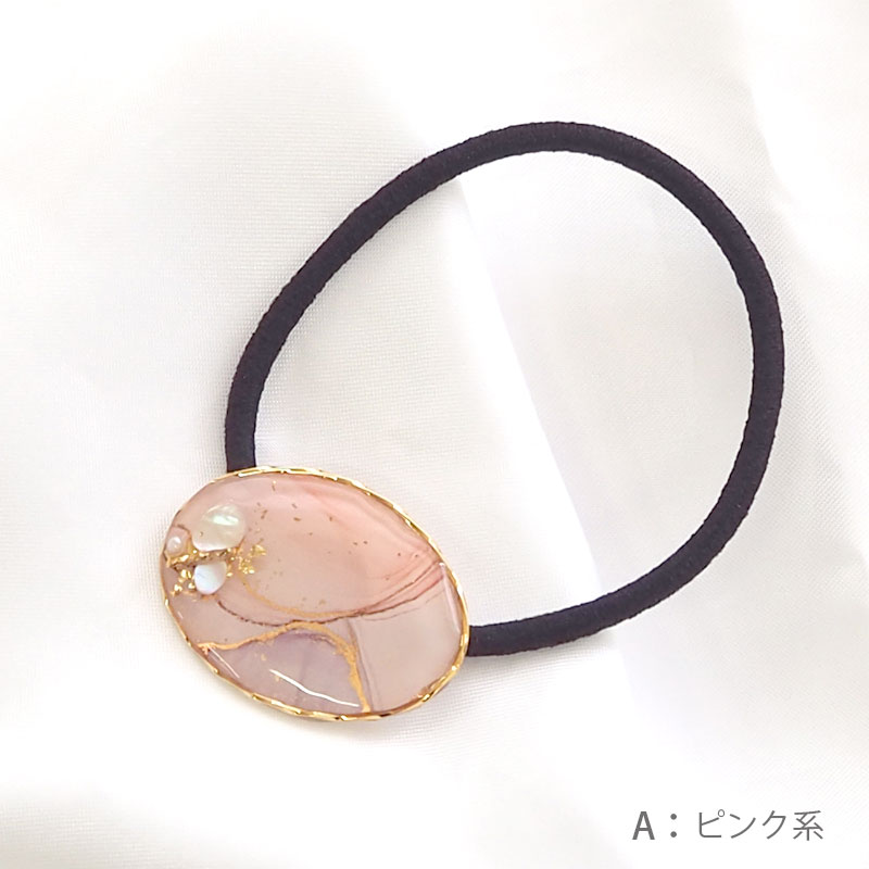 楽天市場】レジン ヘアゴム 楕円の通販