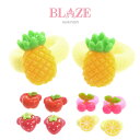 ヘアゴム フルーツ 2個セット BLAZE ヘアアクセサリー キッズ ヘアアレンジ ヘアアクセ 髪飾り 髪留め まとめ髪 シンプル かわいい おしゃれ 入園 入...