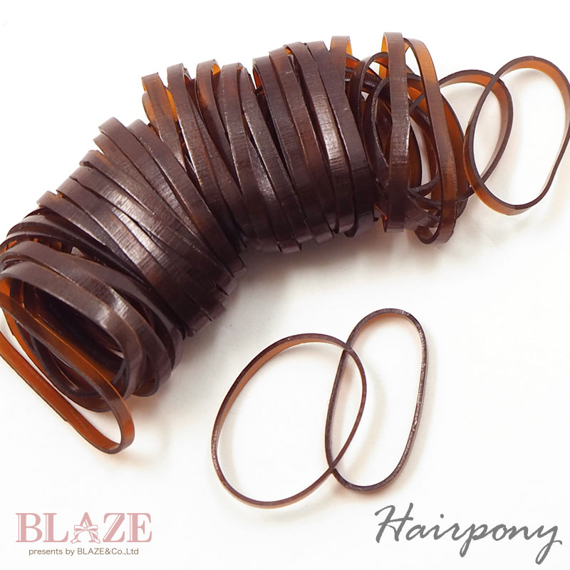 楽天ハンドメイド＆アクセサリー BLAZEからまない ゴム ハードタイプ L 55個入り 茶 BLAZE ヘアアクセサリー ヘアゴム 絡まない 子供 キッズ ヘアアレンジ 髪留め まとめ髪 シンプル デイリー オフィス お出かけ 普段使い ジュニア レディース 女性 大人 ヘアアクセ ヘアーゴム 小さい プチプラ ブラウン 約2cm