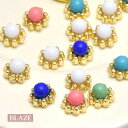 封入パーツ ネイル パーツ カラー ボール 5個セット BLAZE 商用利用可能 ハンドメイド クラフト 手芸 手作り 素材 材料 資材 装飾 作製 おしゃれ ...